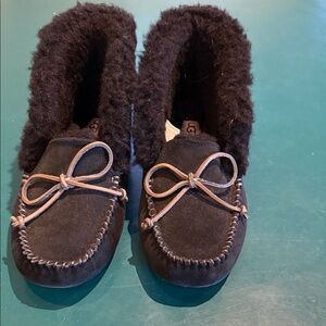 UGGs slippers you can wear them as shoes. They have a nice sole on them